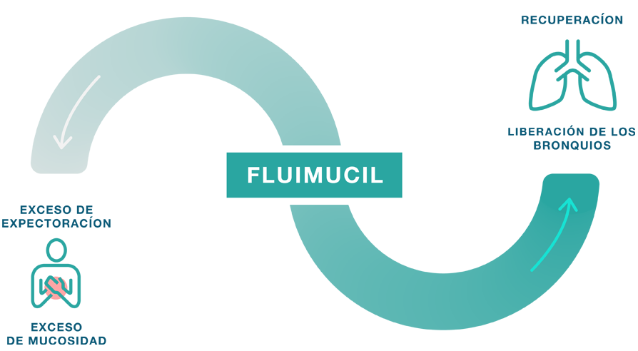 Fluimucil Forte para la expectoración de la mucosidad